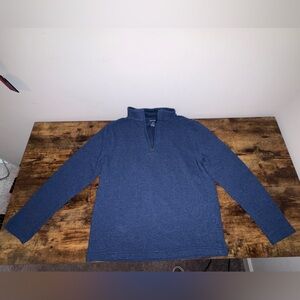 Van Heusen Men's Zip-Up Sweater in Blue